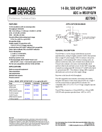 Datasheet AD7946 manufacturer Analog Devices
